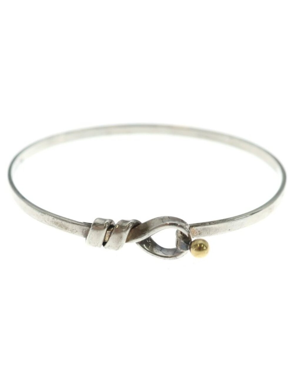 Tiffany & Co Hook & Eye Love Knot Bracelet Silver